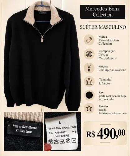 Sueter masculino Mercedes-Benz