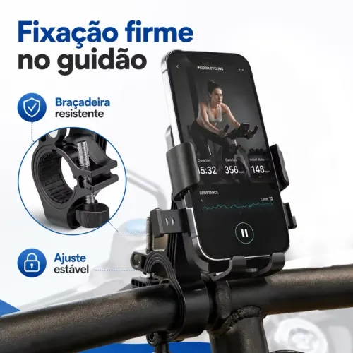Suporte Para Telefone Motocicleta e Bicicleta 360 °