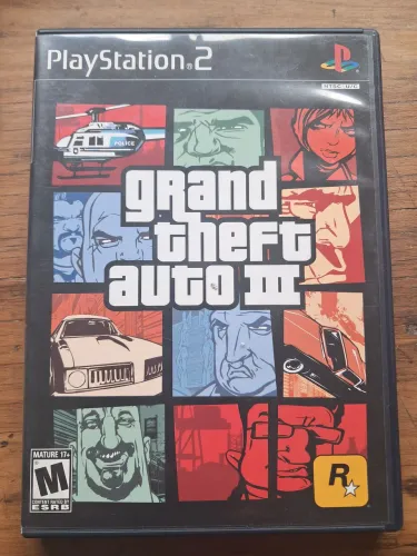 GTA lll para PlayStation 2 - com mapa e manual - Impecável