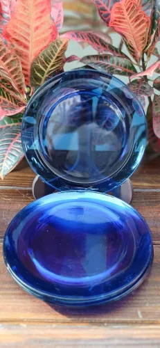 6 pratos de sobremesa duralex azul cobalto