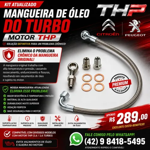 Aerokip da turbina carro com motor THP Peugeot  Citroen - Atualizada 