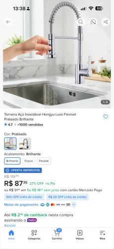 Torneira gourmet