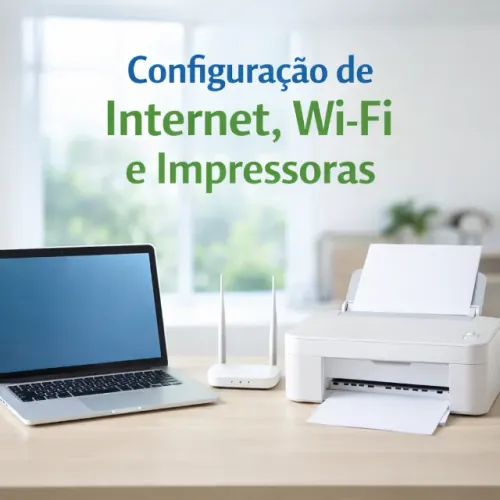 CONFIGURAÇÃO DE INTERNET, WI-FI E IMPRESSORAS