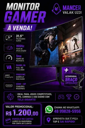 Monitor mancer valak 31.5 pol