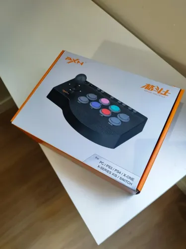 Controle Joystick Arcade para Pc / Ps3 / Ps4 XboX One / Switch - Modelo Pxn-0082