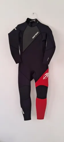 Roupa de Neoprene Long John Mormaii 3.2m | preto/vermelho | Tamanho s (p) | Masculino