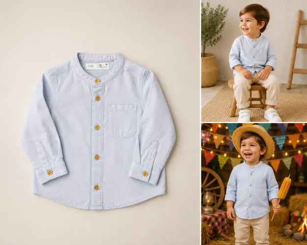 Camisa infantil Zara