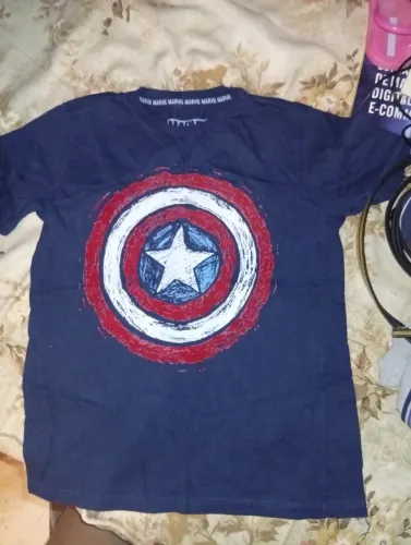Camiseta Infantil Marvel - Capitão América - Tam 8
