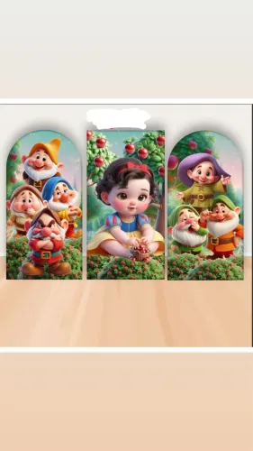 3 Tecidos Decorativos da Branca de Neve