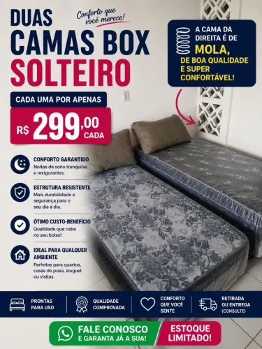 Cama box solteiro