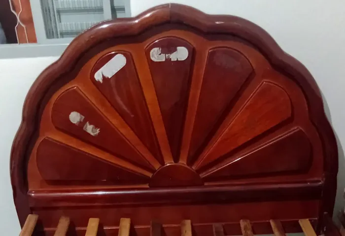 Cama Casal Mogno