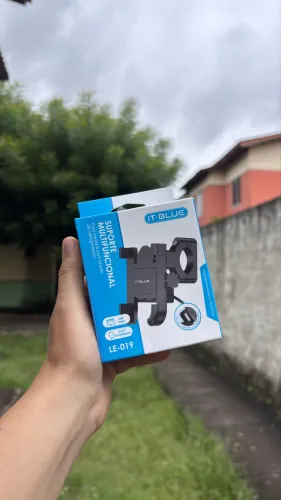Suporte de Celular para Moto em Aluminio com Carregador