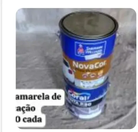 Promoção de tinta amarela de demarcação