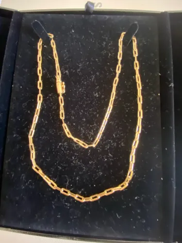 Colar Cartier Semi Joia banho ouro 18k