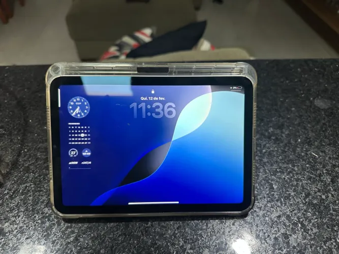 iPad Mini Apple 6ª Geração, 64GB, Chip A15 Bionic, Wi-Fi, Branco Estelar (Dourado)