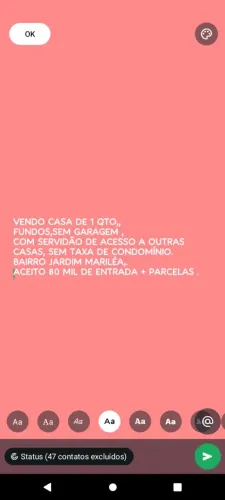 Casa de 1 quarto Jd Mariléa