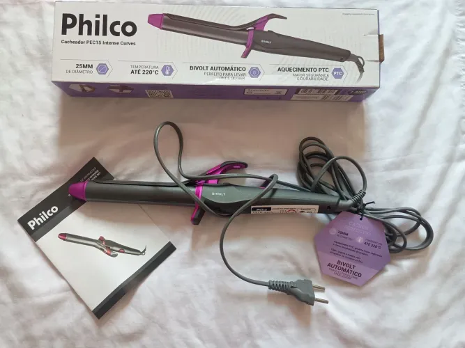 Cacheados Philco, Bivolt Automático. Novo!  Valor R$80,00