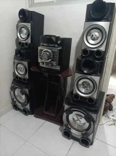 Som LG 1700 watts RMS 6 caixas com bluetooth