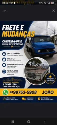 Faço Fretes e Mudanças CURITIBA-PR e Região Metropolitana