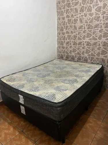 Cama box e colchão casal