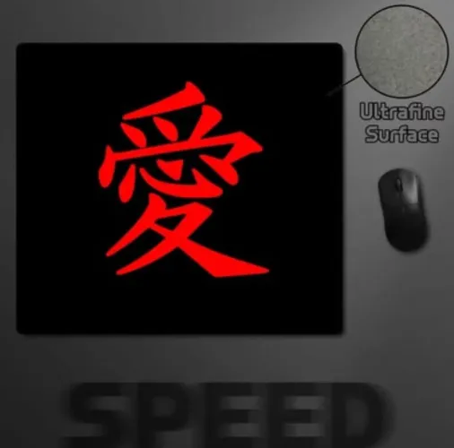 Mousepad AMOR 45x40cm, 4mm , Costurado, Speed, fps, games, mouse