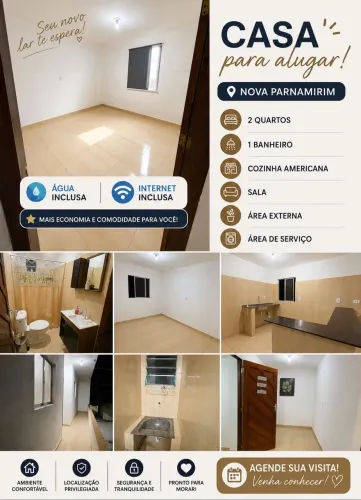 Casa com 2 quartos 