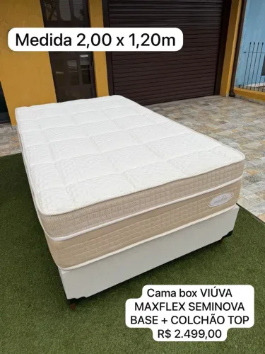 Cama Box Viúva MAXFLEX SEMINOVA - ENTREGO