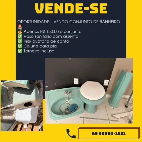 VENDO CONJUNTO DE BANHEIRO ?