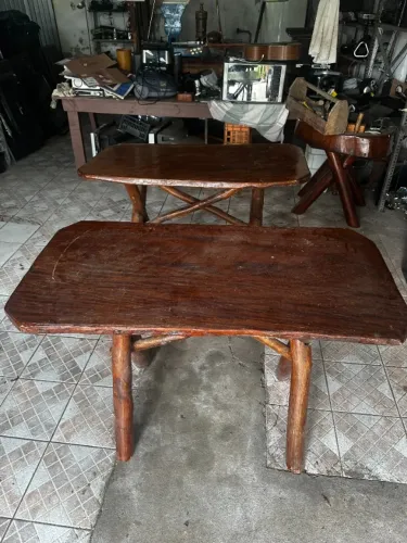 Mesa para churrasco madeira maciça
