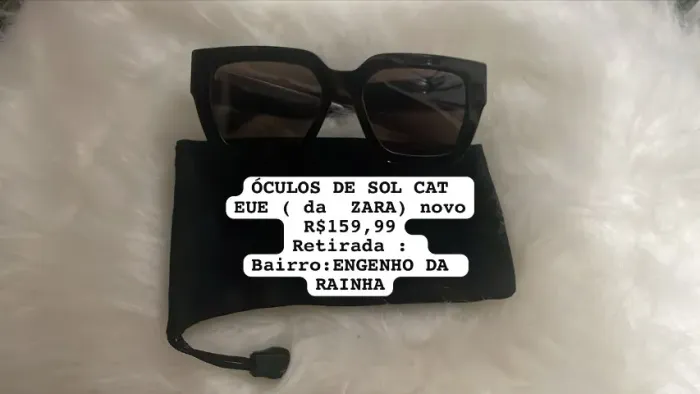 ÓCULOS DE SOL CAT EYE DA ZARA NOVO HOJE 19/07 R$119,99