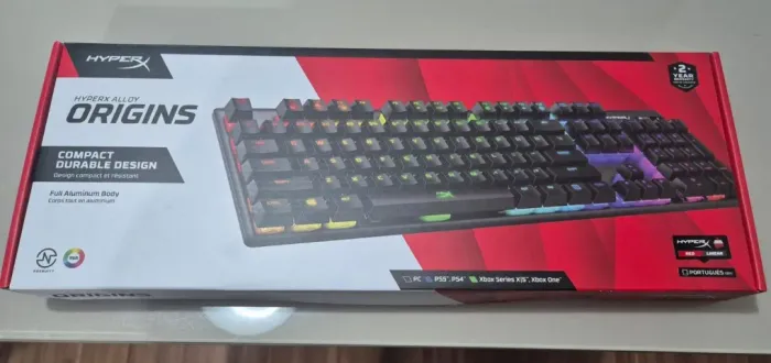Teclado Mecânico HyperX Alloy Origins RGB - Novo caixa lacrada