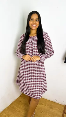 Conjunto vestido e casaco