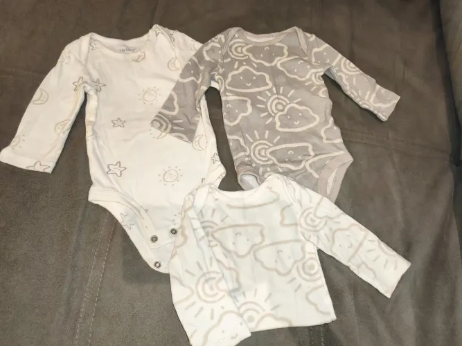 Carter's 3 meses com 3 peças manga longa