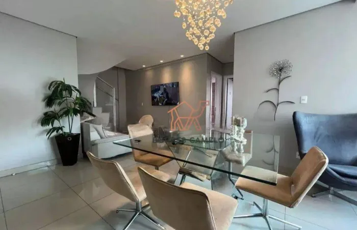 Cobertura com 3 quartos para alugar, 159 m² por R$ 9.150/mês - Buritis - Belo Horizonte/MG