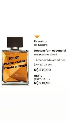 Vendo natura e avon com preço abaixo