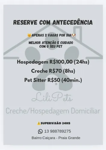 Hospedagem domiciliar/ Pet Sitter
