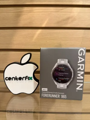 Garmin forerunner 965 todo branco com prata - novo na caixa