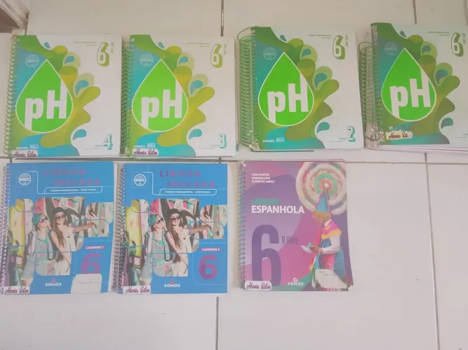 Livros ? PH 6° coleção completa em excelente estado passe-lo nos cartões de crédito ? 6x