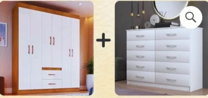 Kit Guarda-roupas + Cômoda + FRETE GRÁTIS = Ultimas Unidades da QUEIMA!!!