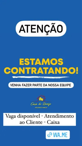 Vaga disponível: Atendimento ao cliente - Caixa 
