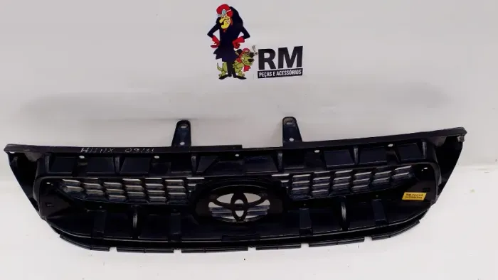 Grade Central Radiador Dianteira Hilux 2008 A 2013 Preto Preto Fosco
