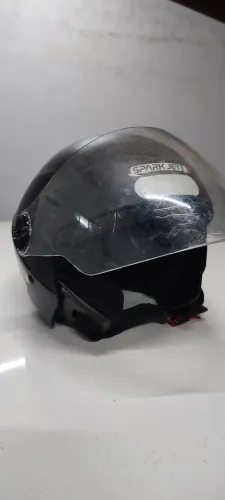 Capacete EBF Spark Jet Preto com Viseira - Tamanho 56 - Usado