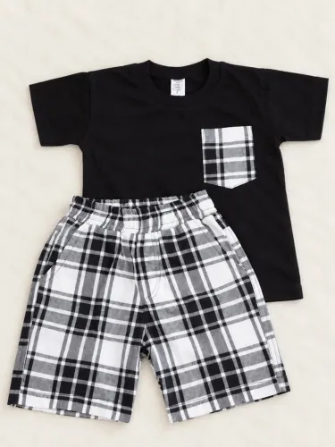 Conjunto Infantil 2 Anos Camiseta e Short Estampado