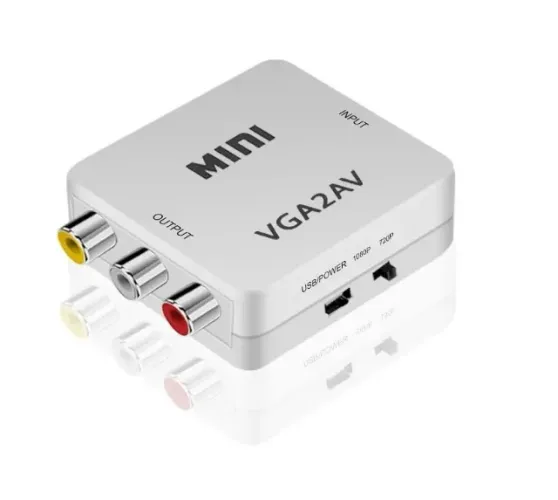 Adaptador Conversor Vga Para Av Rca