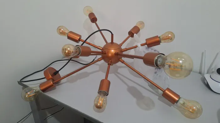 Lustre sputnik átomo cobre