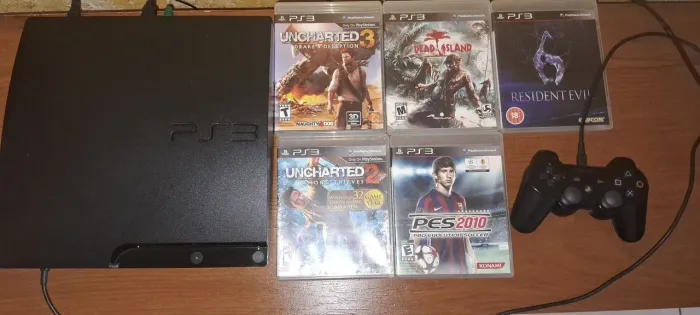 Playstation 3 Slim Desbloqueado|ACEITO PROPOSTA E TROCA