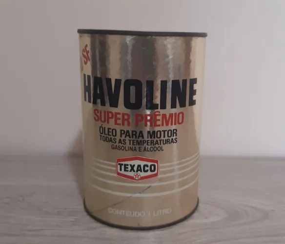 Lata Antiga Óleo Motor Havoline