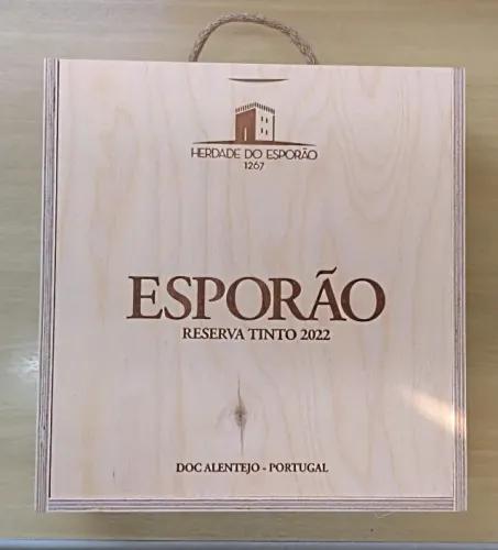 Caixa De Madeira Vazia Vinho - Esporão