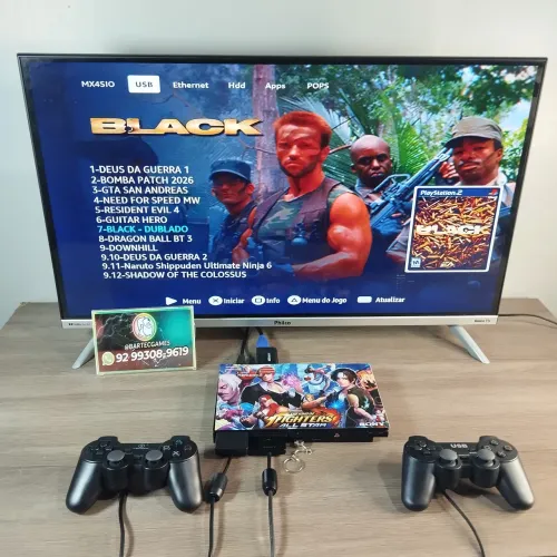 PS2 mais 80 jogos prontinho para jogar