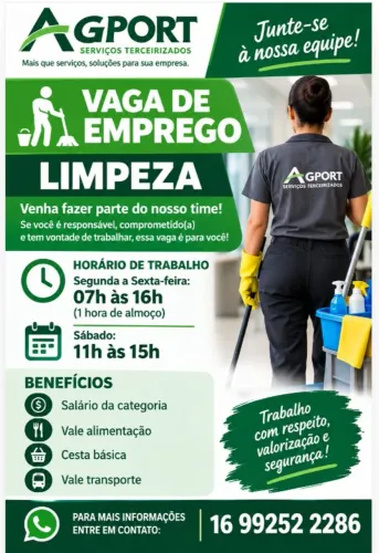 Auxiliar de limpeza 